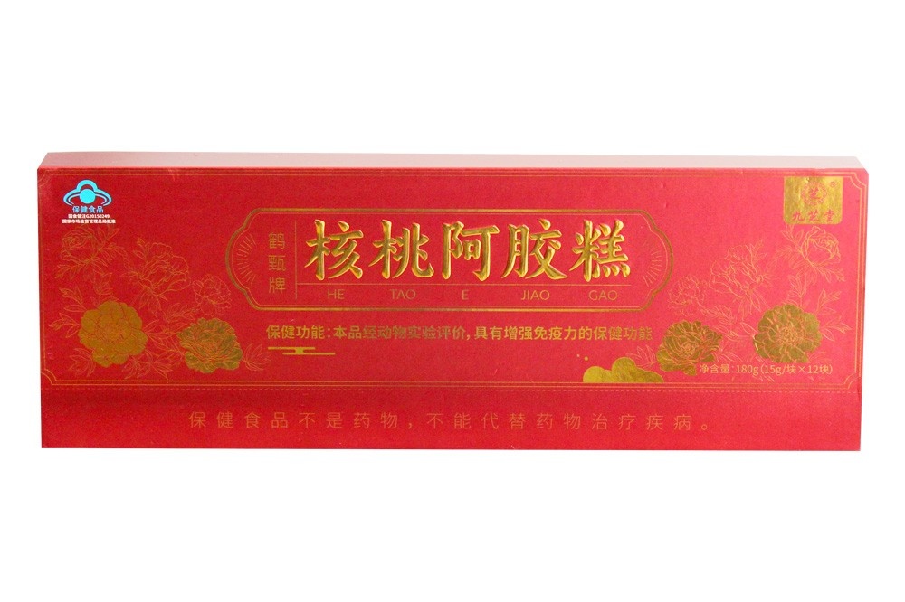 九芝堂鹤甄牌核桃阿胶糕180g/盒